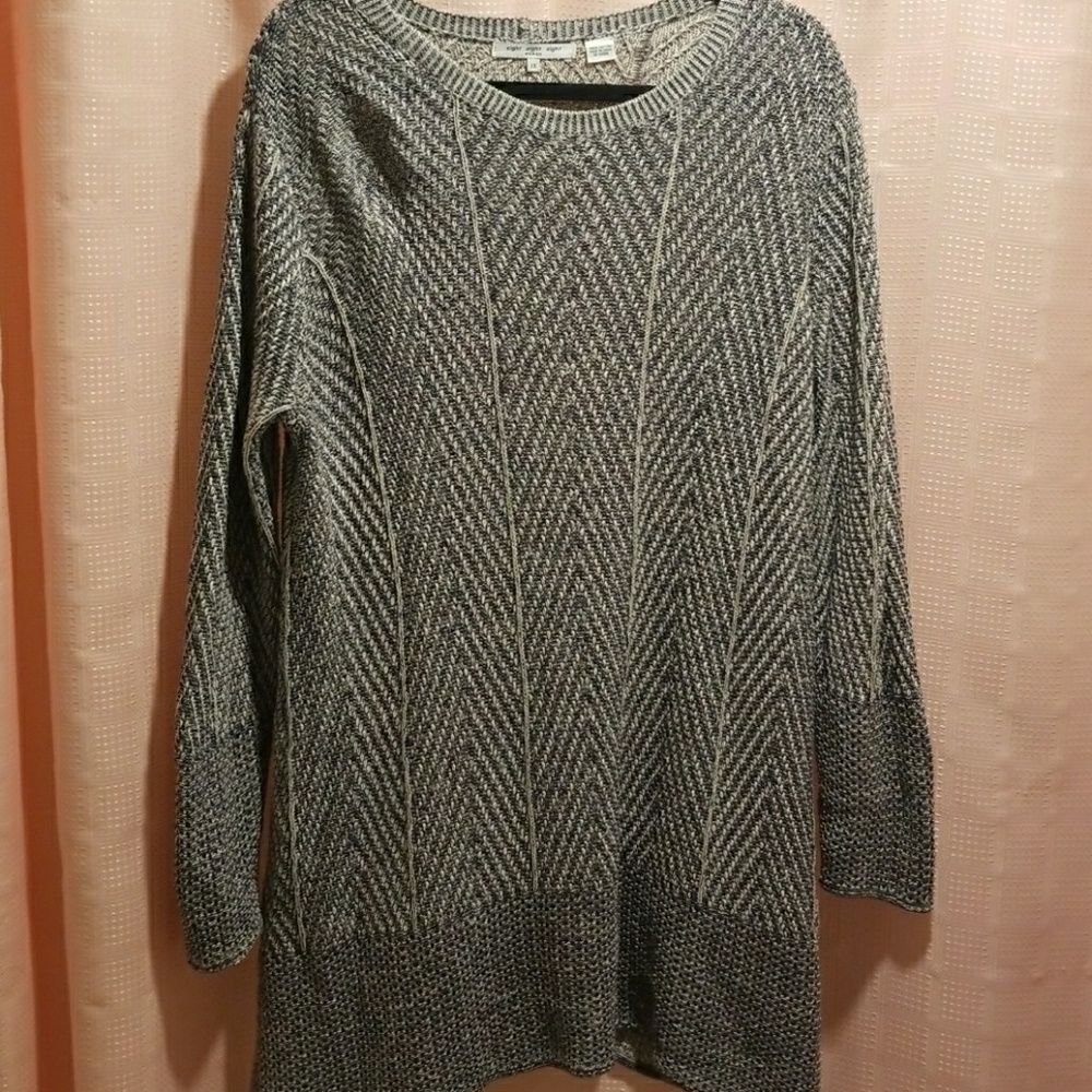 ➕♾eight eight eight♾Navy&White Knit Sweater💙